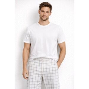 Nike‎ Golf Men's White Plaid Golf Shorts Size 34 Preppy Classic Summer Style